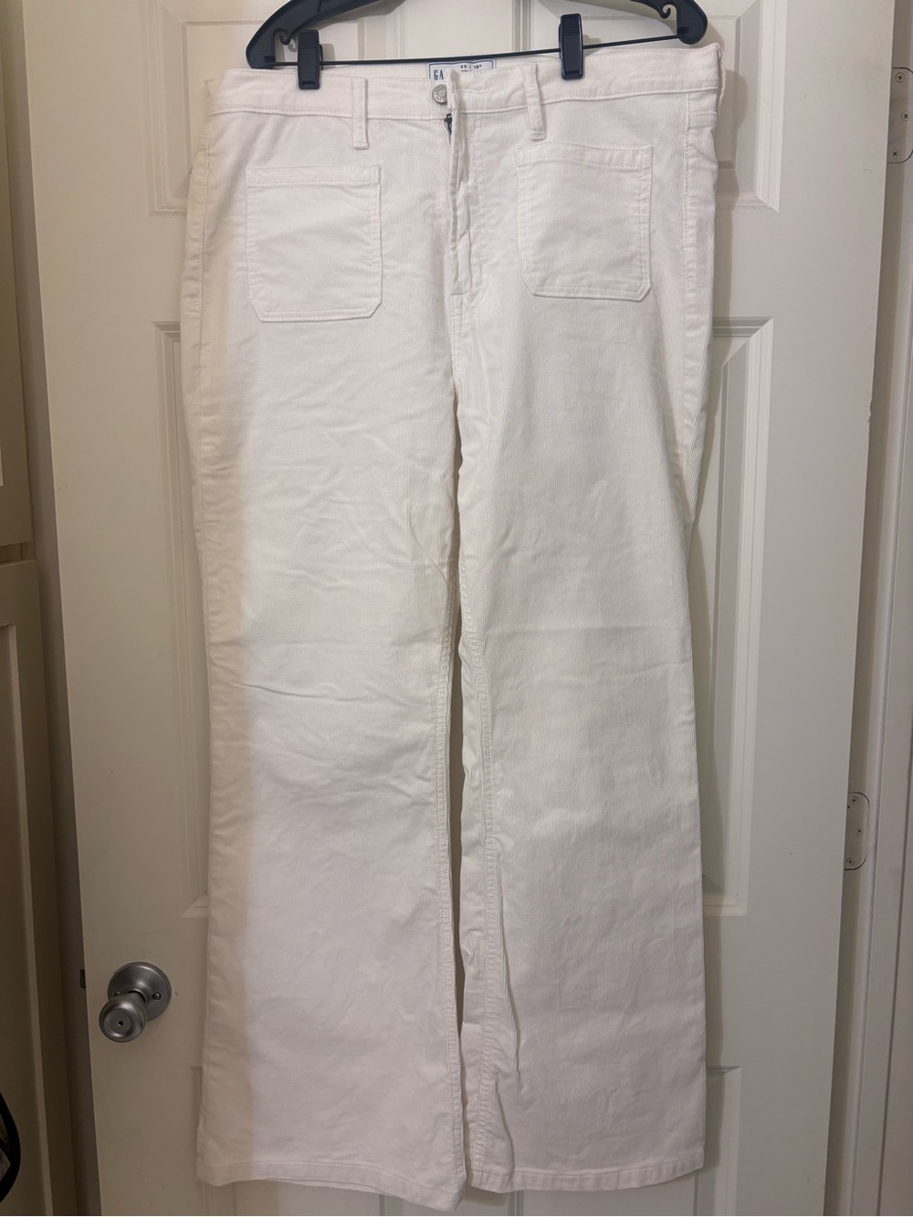 GAP White Wide-Leg Jeans